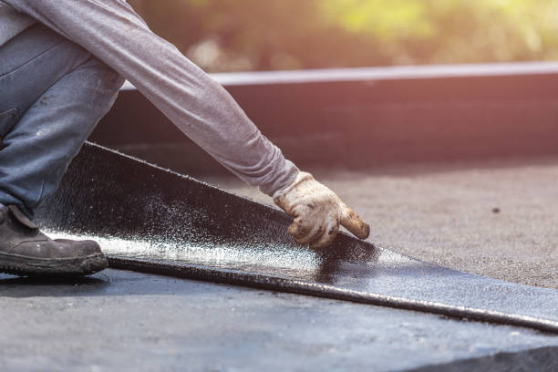 Professional Exterior Waterproofing technician working in Great River, NY